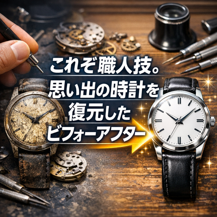 これぞ職人技。思い出の時計を復元したビフォーアフター