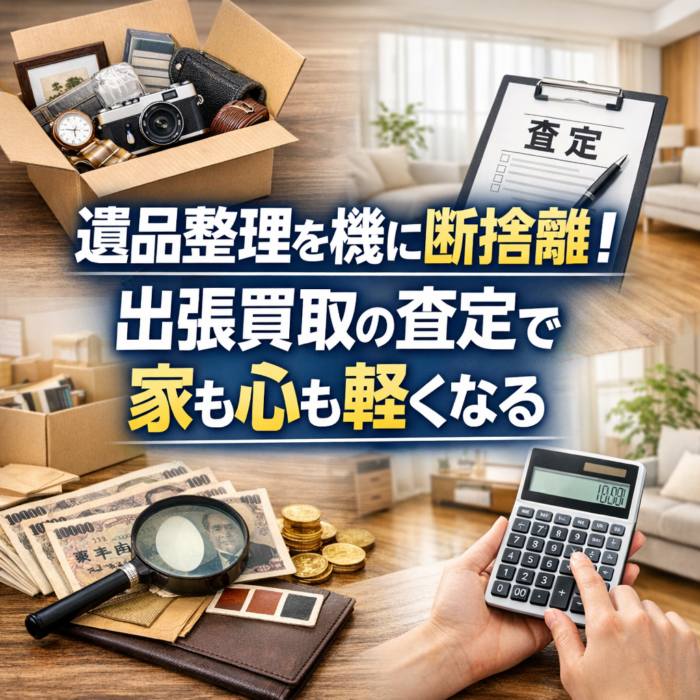 遺品整理を機に断捨離！出張買取の査定で家も心も軽くなる
