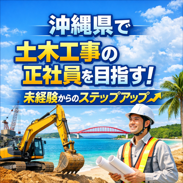 沖縄県で土木工事の正社員を目指す！未経験からのステップアップ