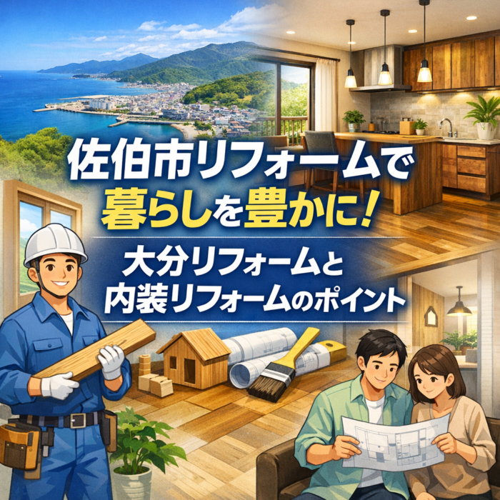 佐伯市リフォームで暮らしを豊かに！大分リフォームと内装リフォームのポイント