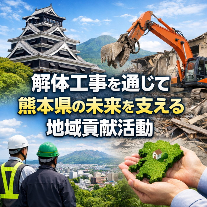 解体工事を通じて熊本県の未来を支える地域貢献活動