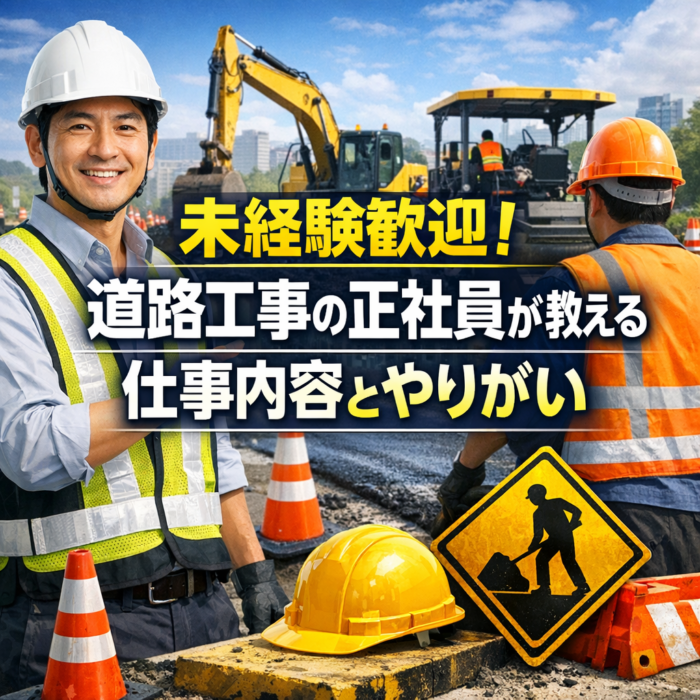 未経験歓迎！道路工事の正社員が教える仕事内容とやりがい