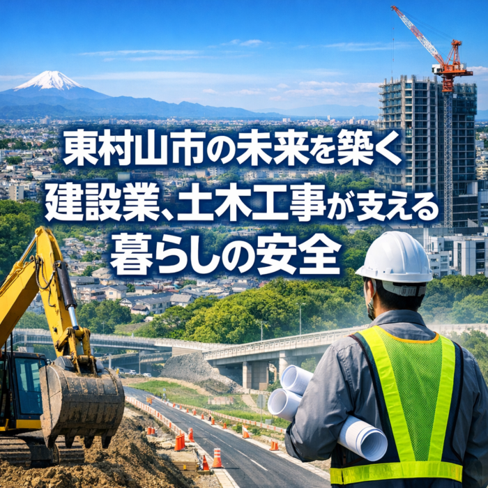 東村山市の未来を築く建設業、土木工事が支える暮らしの安全