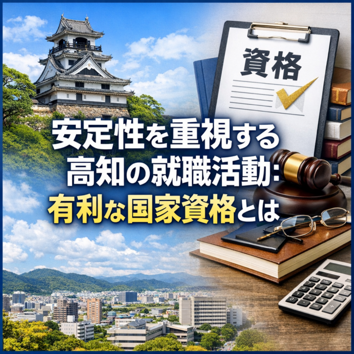 安定性を重視する高知の就職活動：有利な国家資格とは
