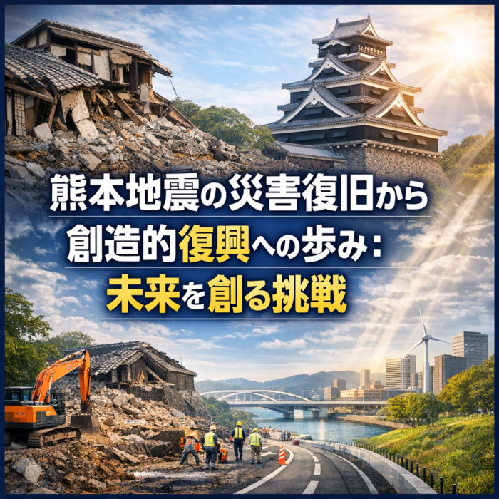 熊本地震の災害復旧から創造的復興への歩み：未来を創る挑戦