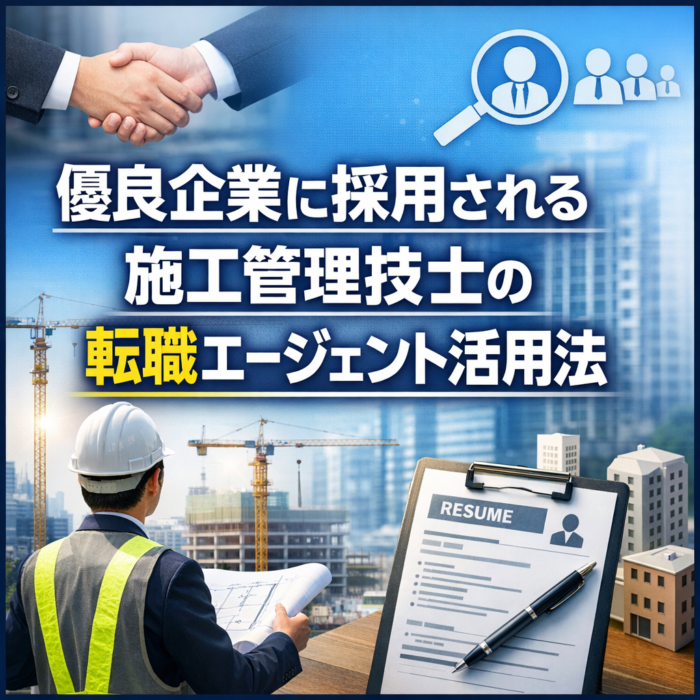 優良企業に採用される施工管理技士の転職エージェント活用法