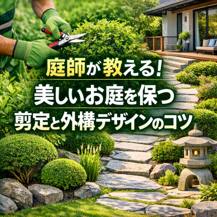 庭師が教える！美しいお庭を保つ剪定と外構デザインのコツ