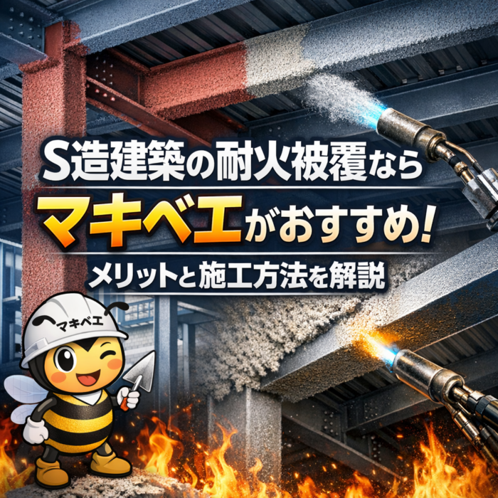 S造建築の耐火被覆ならマキベエがおすすめ！メリットと施工方法を解説
