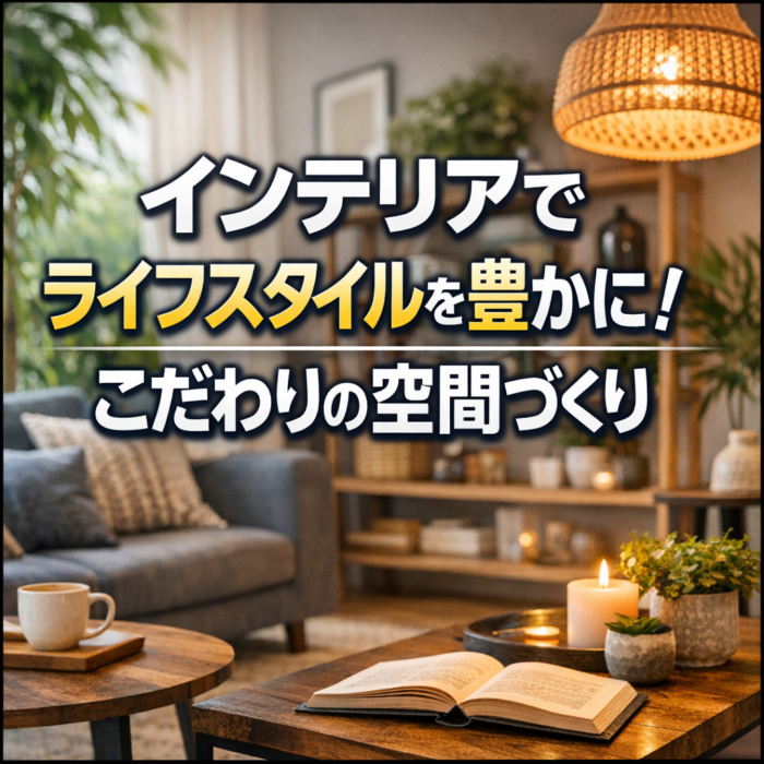 インテリアでライフスタイルを豊かに！こだわりの空間づくり