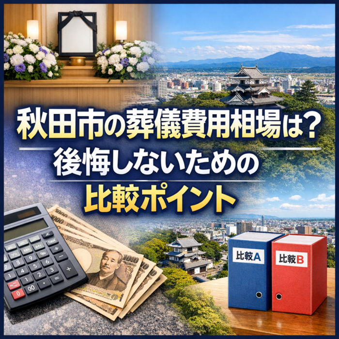 秋田市の葬儀費用相場は？後悔しないための比較ポイント