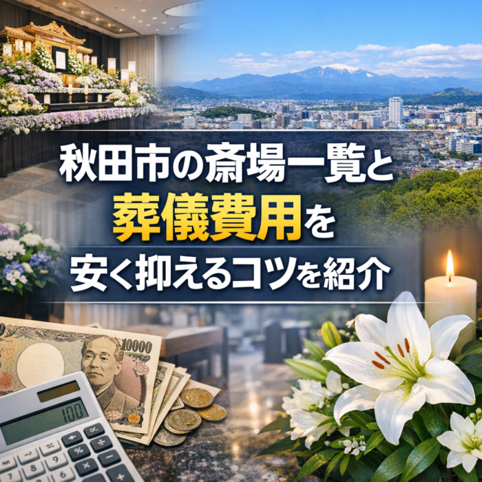 秋田市の斎場一覧と葬儀費用を安く抑えるコツを紹介