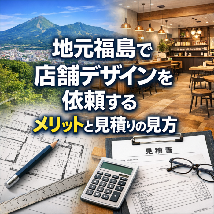 地元福島で店舗デザインを依頼するメリットと見積りの見方