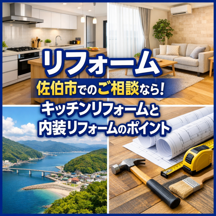 リフォーム 佐伯市でのご相談なら！キッチンリフォームと内装リフォームのポイント