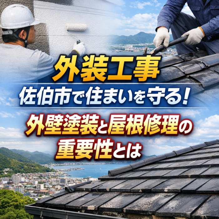外装工事　佐伯市で住まいを守る！外壁塗装と屋根修理の重要性とは