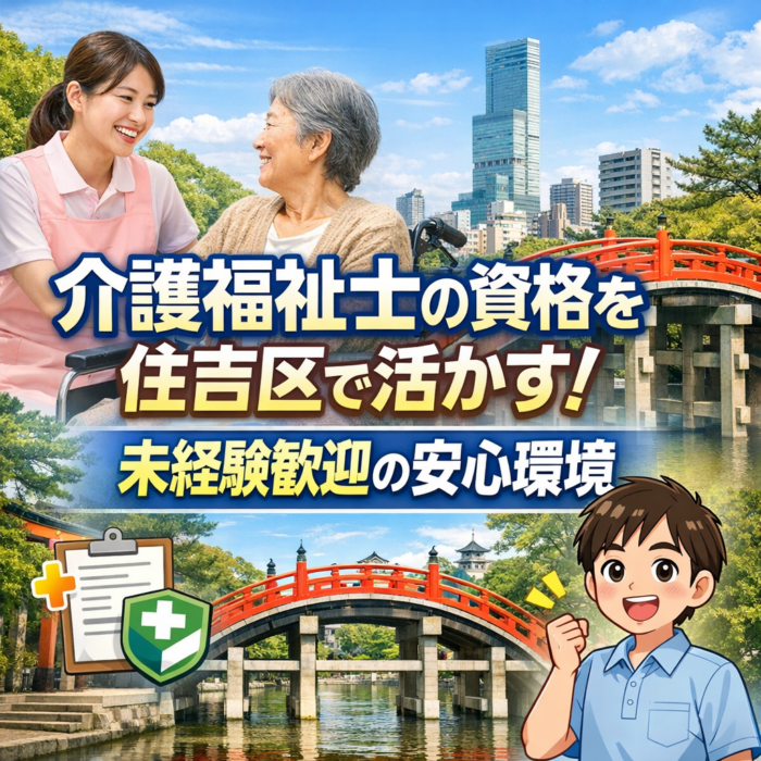 介護福祉士の資格を住吉区で活かす！未経験歓迎の安心環境