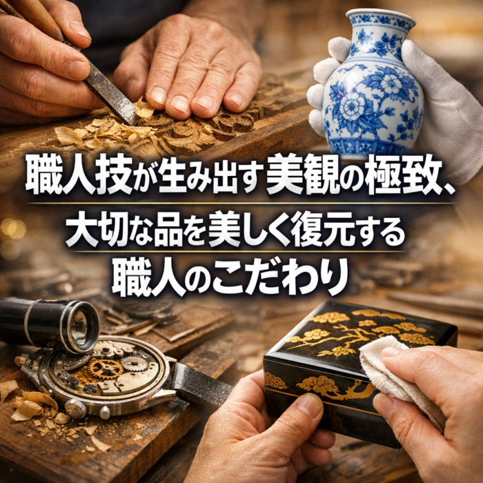 職人技が生み出す美観の極致、大切な品を美しく復元する職人のこだわり