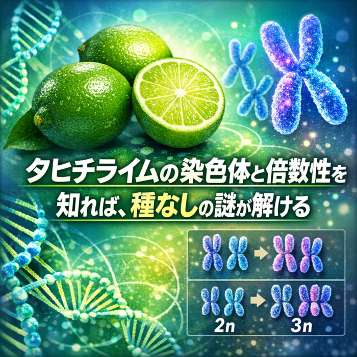 タヒチライムの染色体と倍数性を知れば、種なしの謎が解ける