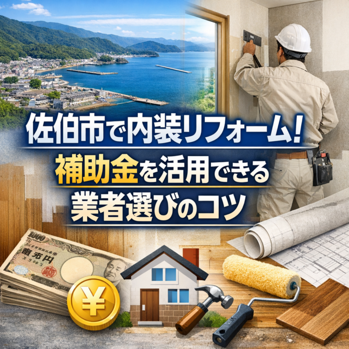 佐伯市で内装リフォーム！補助金を活用できる業者選びのコツ