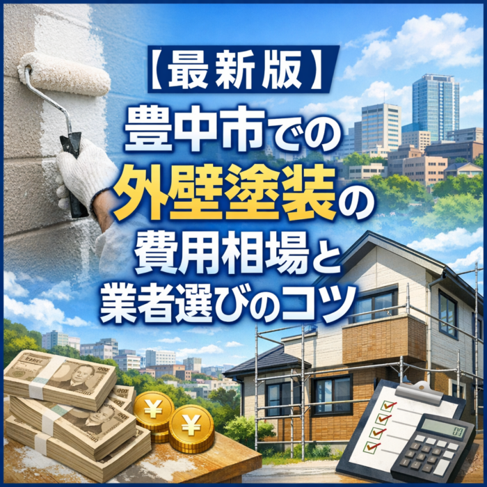 【最新版】豊中市での外壁塗装の費用相場と業者選びのコツ