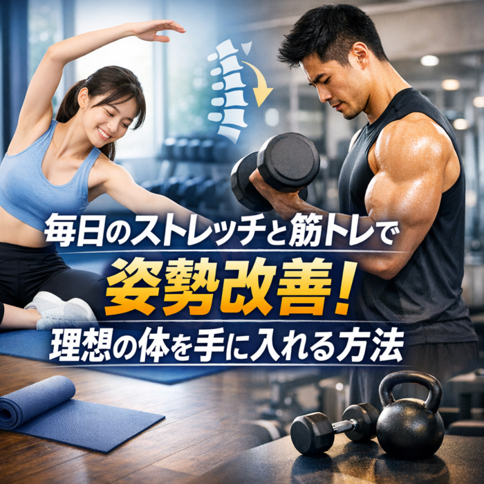 毎日のストレッチと筋トレで姿勢改善！理想の体を手に入れる方法