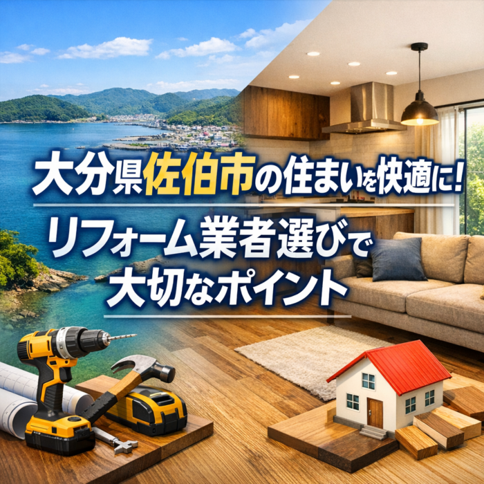 大分県佐伯市の住まいを快適に！リフォーム業者選びで大切なポイント