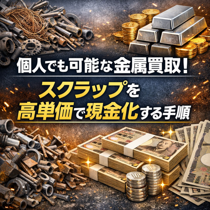 個人でも可能な金属買取！スクラップを高単価で現金化する手順