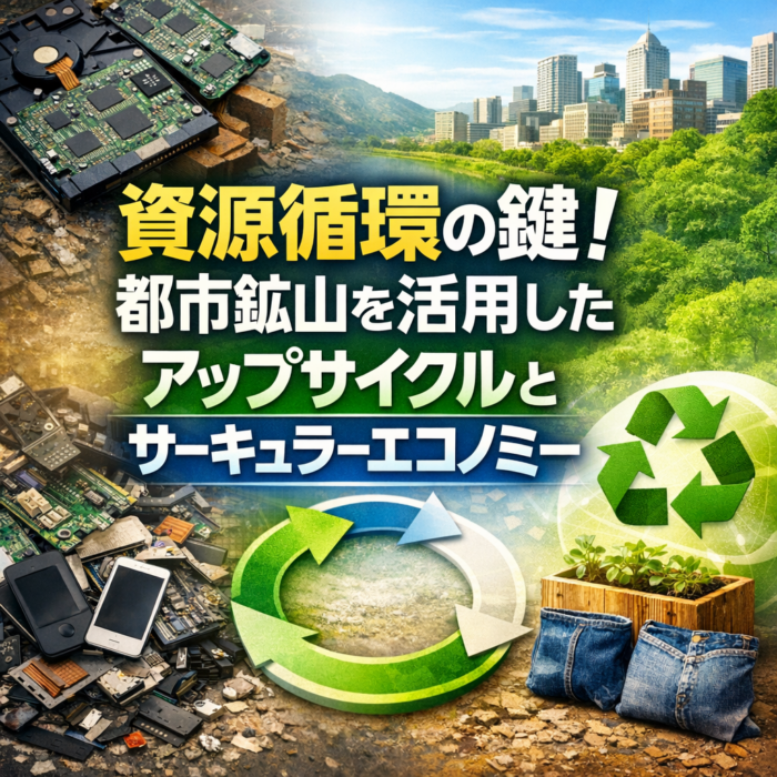 資源循環の鍵！都市鉱山を活用したアップサイクルとサーキュラーエコノミー