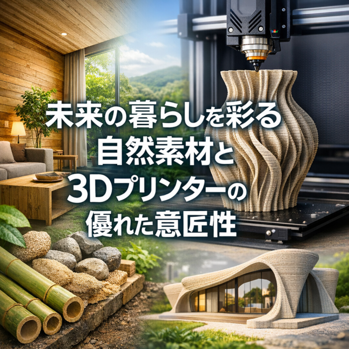 未来の暮らしを彩る自然素材と3Dプリンターの優れた意匠性