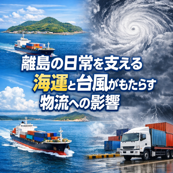 離島の日常を支える海運と台風がもたらす物流への影響