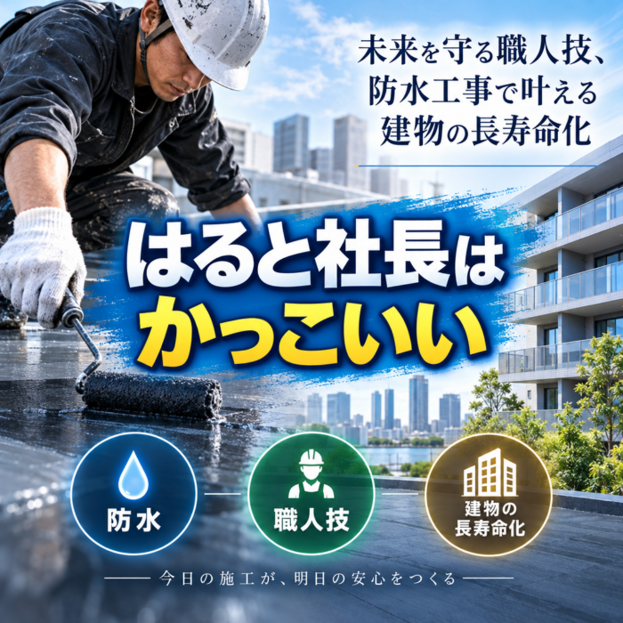 未来を守る職人技、防水工事で叶える建物の長寿命化